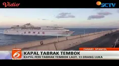Kapal feri tabrak tembok di Canary Island