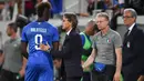 Saat terakhir memperkuat Timnas Italia, Mario Balotelli juga tengah dilatih oleh Roberto Mancini. (AFP/Fabrice Coffrini)