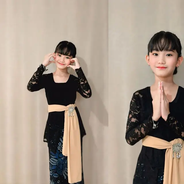6 Potret Bilqis Anak Ayu Ting Ting Pakai Kebaya, Tampil di Acara Art and Culture Festival