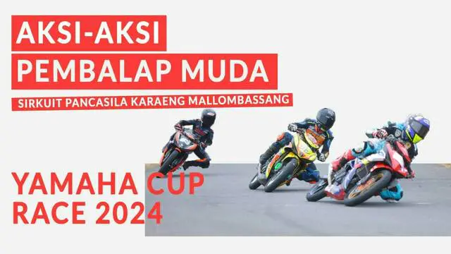 VIDEO: Ragam Aksi Pembalap Muda di Yamaha Cup Race 2024