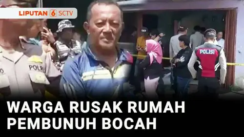 VIDEO: Emosi, Warga Rusak Rumah Remaja Tersangka Pembunuhan 2 Anak di Bengkulu