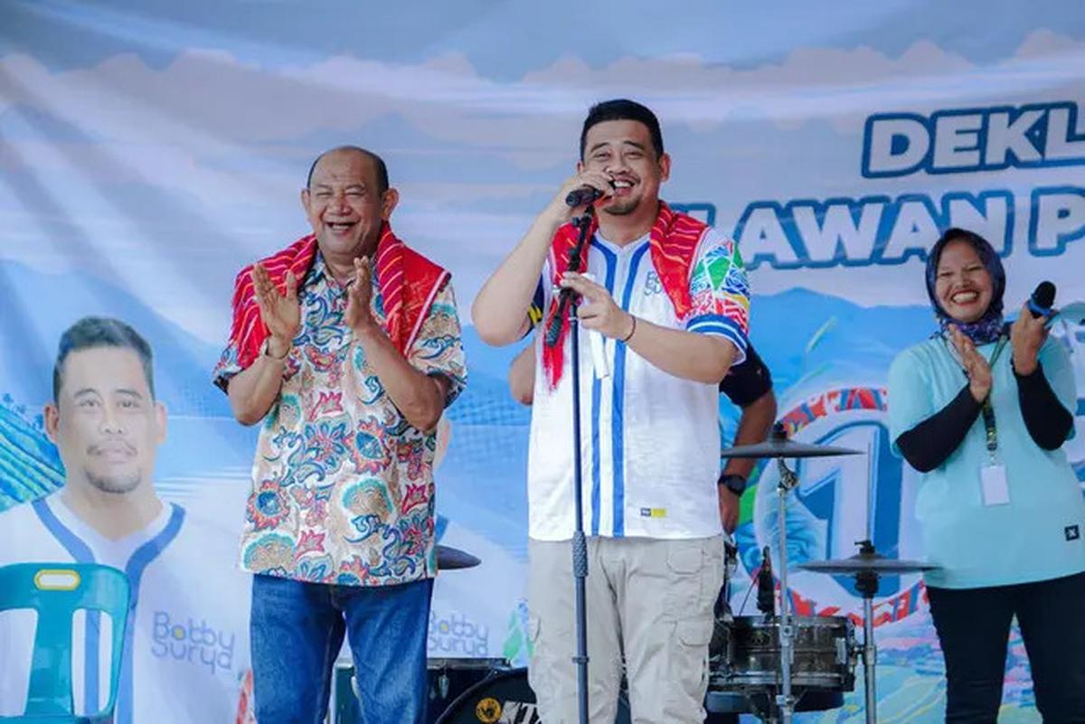 Teriakan 'Gubernur Sumut' Menggema Saat Bobby Nasution Sapa Warga Binjai