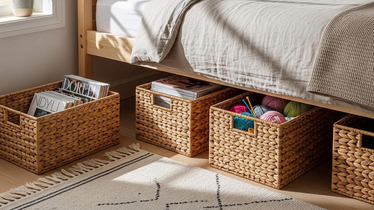 15 Ide Penyimpanan di Bawah Tempat Tidur untuk Rumah Sempit, Bikin Kamar Rapi &amp; Lega