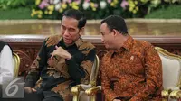 Suasana Pertemuan Jokowi dengan Anies-Sandi di Istana