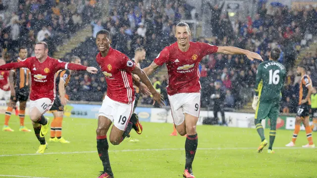 Manchester United Taklukkan Hull City di Menit Akhir 