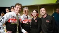 Legenda MotoGP, Valentino Rossi gunakan jaket dengan motif batik gajah oleng, batik khas Banyuwangi (Istimewa)