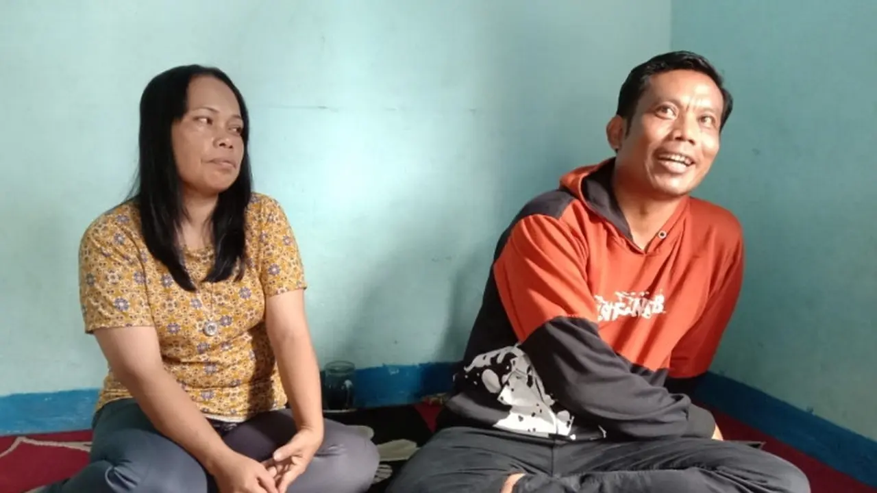 Orangtua Farel Prayoga Siti Mujayana (kiri) dan Joko. (Istimewa)