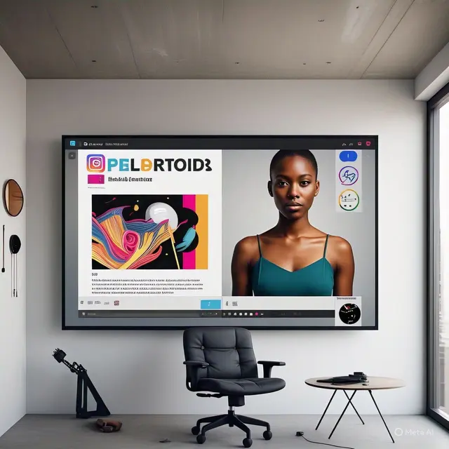 Contoh Portofolio Desain Terbaik 2025. Foto: Meta AI