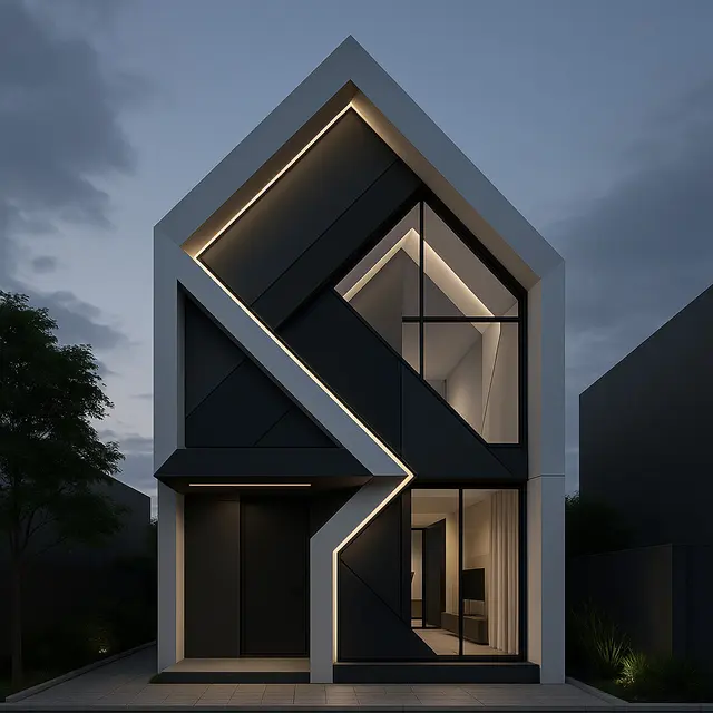 Desain Rumah Ukuran 8x9 Tampak Depan