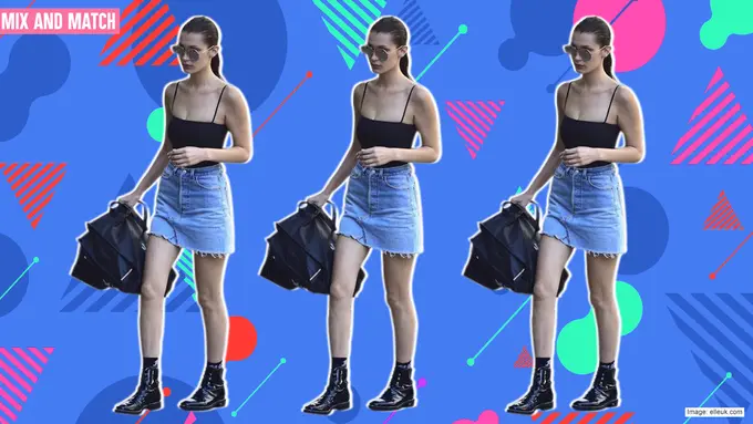 [Bintang] Denim skirt