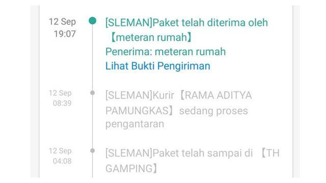 6 Nama Penerima Paket yang Ditulis Kurir dalam Status Pengiriman Ini Kocak