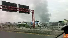Citizen6, Jakarta: Kepulan asap kebakaran di Teluk Angke terlihat hingga jalan raya. (Pengirim: Alexander) 