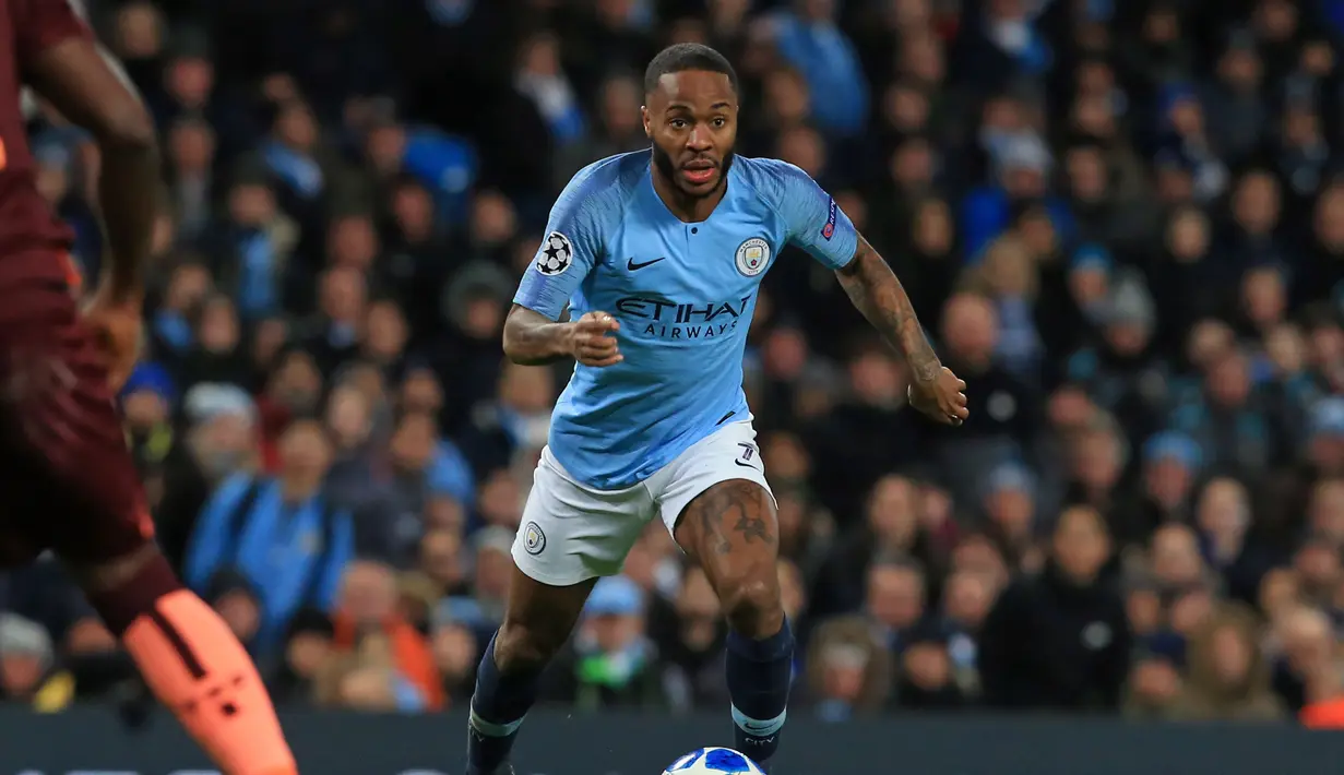 6. Raheem Sterling (Man City) - 10 gol dan 8 assist (AFP/Lindsay Parnaby)