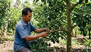 Cara Membuat Pohon Alpukat Stres agar Cepat Berbuah (Foto: Gemini AI)