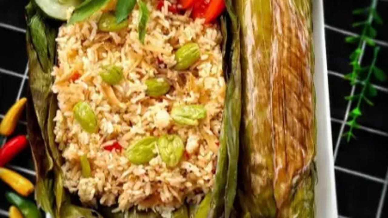 3. Cara Membuat Nasi Bakar Ayam Pete