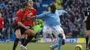 Selepas dari MU, Andy Cole sempat memperkuat Blackburn Rovers dan Fulham sebelum akhirnya berlabuh di Manchester City pada tahun 2005. Cedera menjadi salah satu penyebab Cole hanya bertahan semusim di City. (AFP/Paul Barker)
