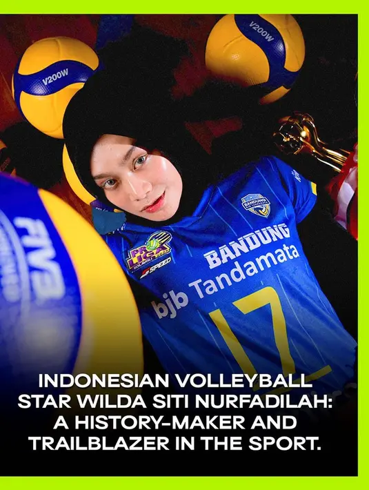 <p>Dalam unggahan itu, Wilda disebut sebagai pencetak sejarah, bintang, dan pioner bagi bola voli Indonesia. [Foto: IG/wildanurfadhilahh].</p>