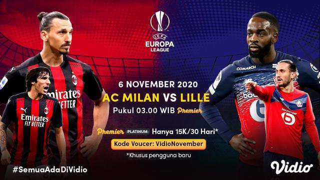 Liga Europa - AC Milan vs Lille