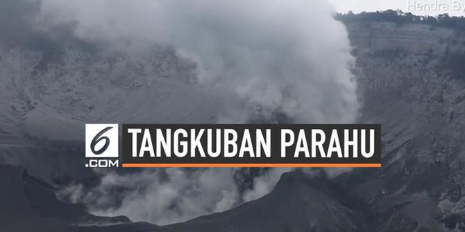 VIDEO: Rekaman Gunung Tangkuban Parahu Semburkan Abu Vulkanik