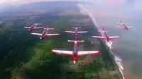 Tim Aerobatik Jupiter Siap Meriahkan Peringatan HUT Ke-69 TNI AU