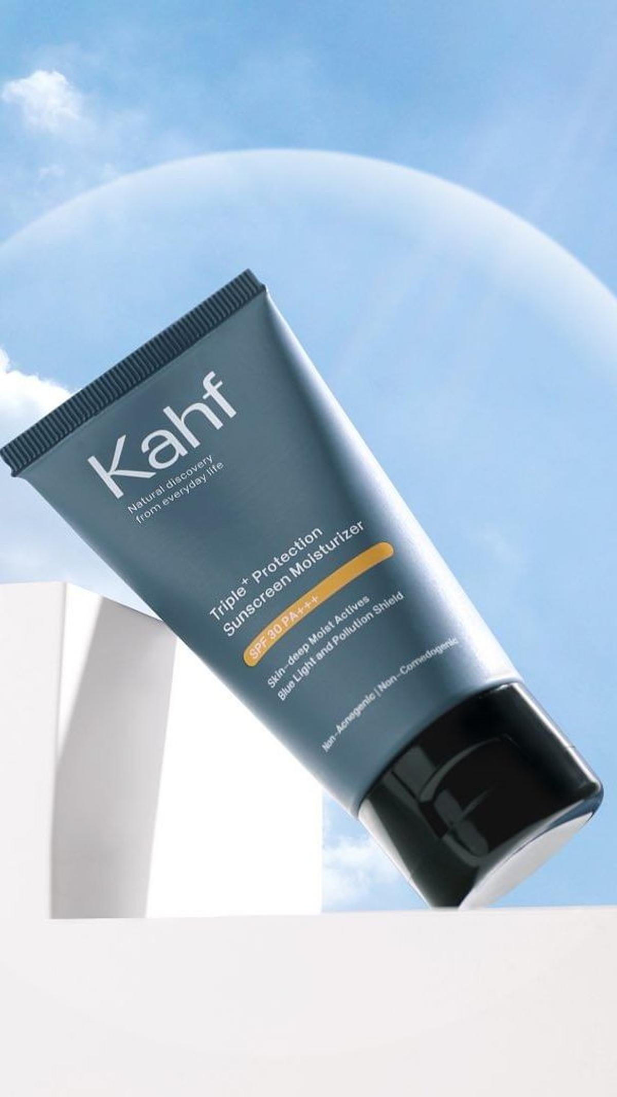 2. Kahf Triple+ Protection Sunscreen Moisturizer<br>