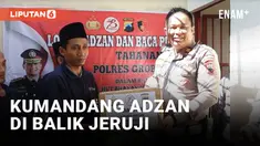 Menyambut Hari Bhayangkara, para tahanan Polres Grobogan, Jawa Tengah, mengikuti lomba adzan dan membaca puisi. Dengan penuh suka cita para tahanan mengikuti lomba.