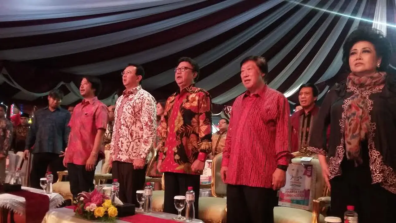 Gubernur DKI Jakarta Ahok membuka Jakarta Fair