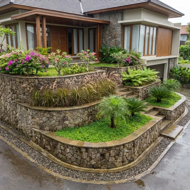 Model Taman Mini Tanpa Pagar