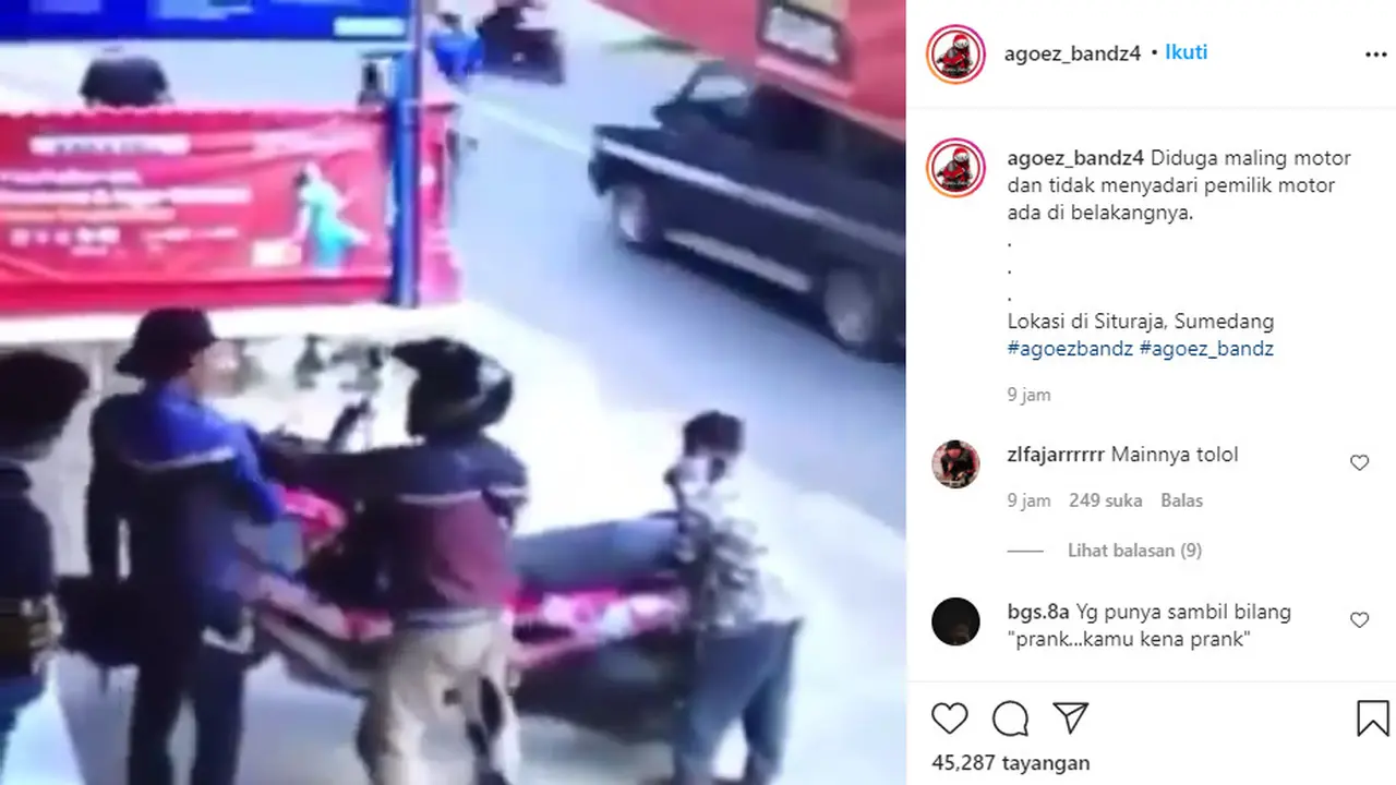 Maling kepergok pemiliknya