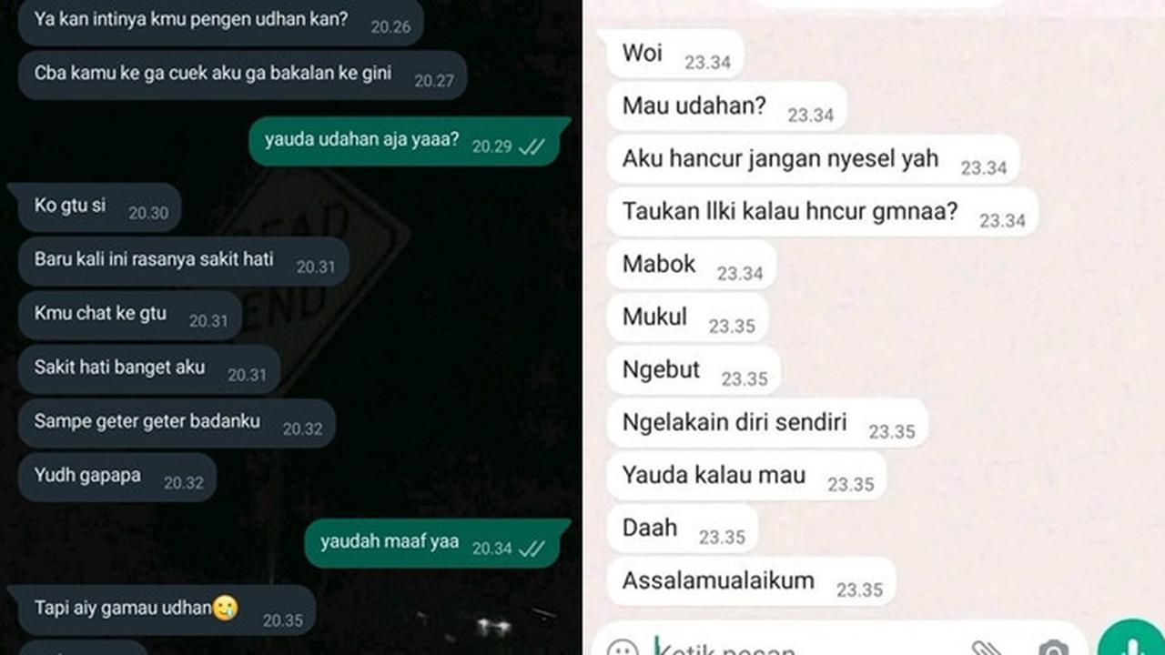 6 Chat Pertengkaran Menuju Putus dari Pacar Ini Penuh Drama, Bikin Nyesek