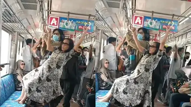 6 Potret Aksi Emak-emak di KRL Ini Bikin Tepuk Jidat, Ada yang Pernah Viral