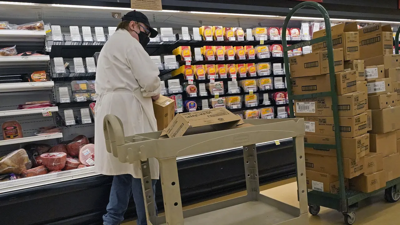 Penampakan Rak Kosong di Supermarket AS