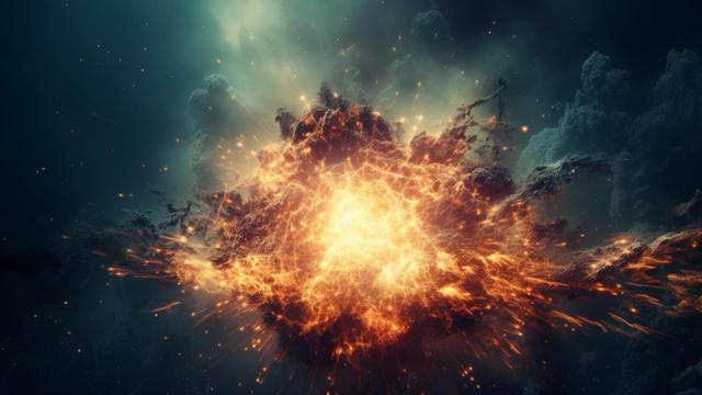 Ilustrasi shock wave karena ledakan