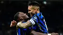 Di babak kedua, Marcus Thuram mencetak gol ketiganya pada menit ke-60 sekaligus memperlebar keunggulan Inter Milan atas Torino. (Piero CRUCIATTI/AFP)