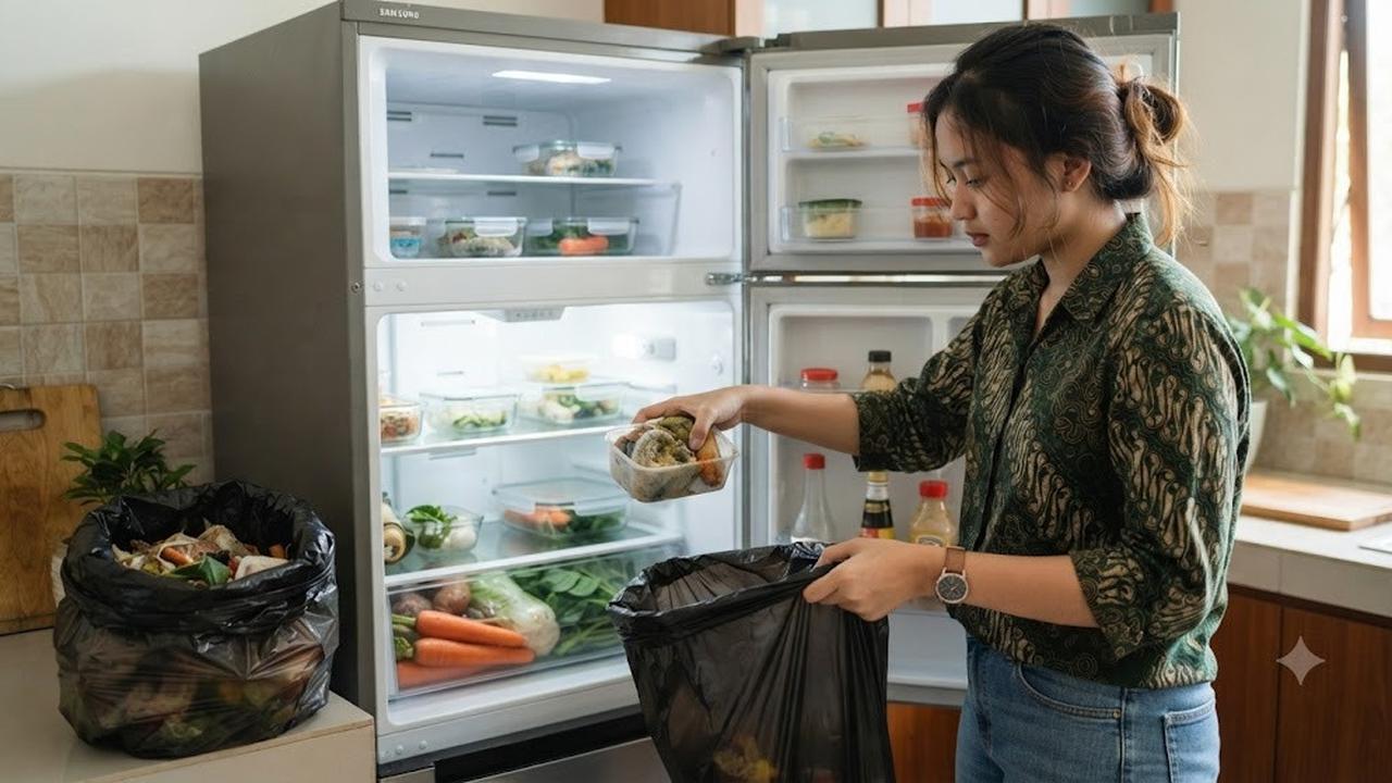 Makanan Basi Dibuang (AI Generated)