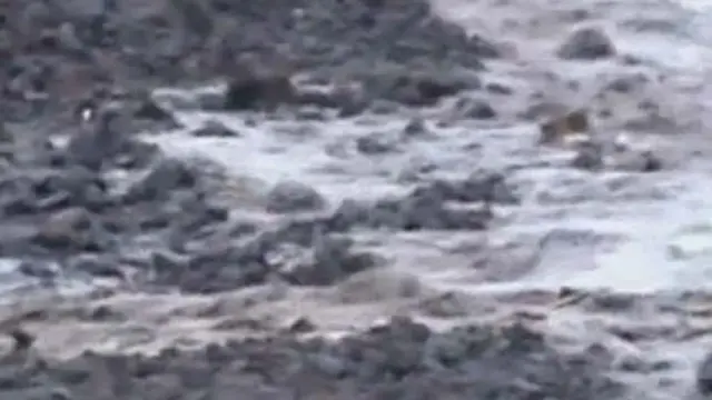 Tebing Longsor Akibat Banjir Lahar Dingin di Magelang