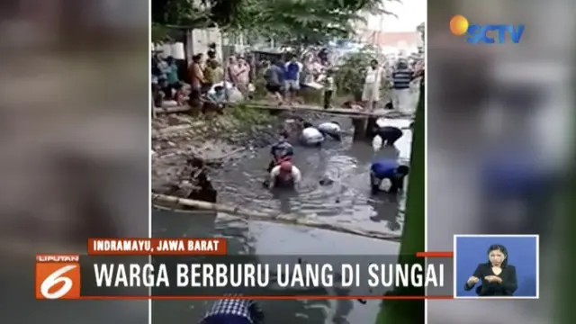 Viral, Wanita di Indramayu Buang Uang Rp 4 Juta ke Sungai