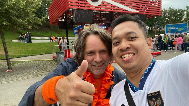 Bola.com dengan penggemar Timnas Belanda