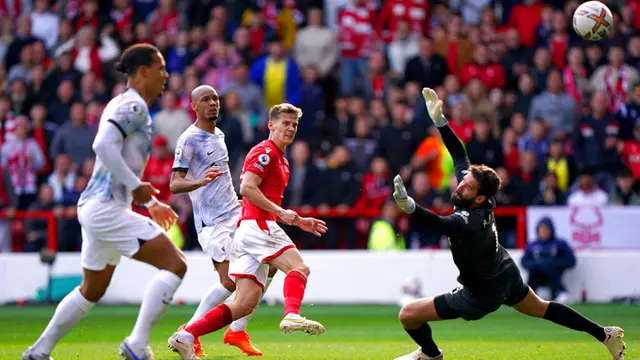 Liverpool Dipermalukan Nottingham Forest di Liga Inggris