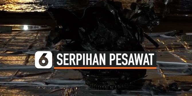 VIDEO: Hancur, Penampakan Turbin Mesin Pesawat Sriwijaya Air SJ182 yang Jatuh