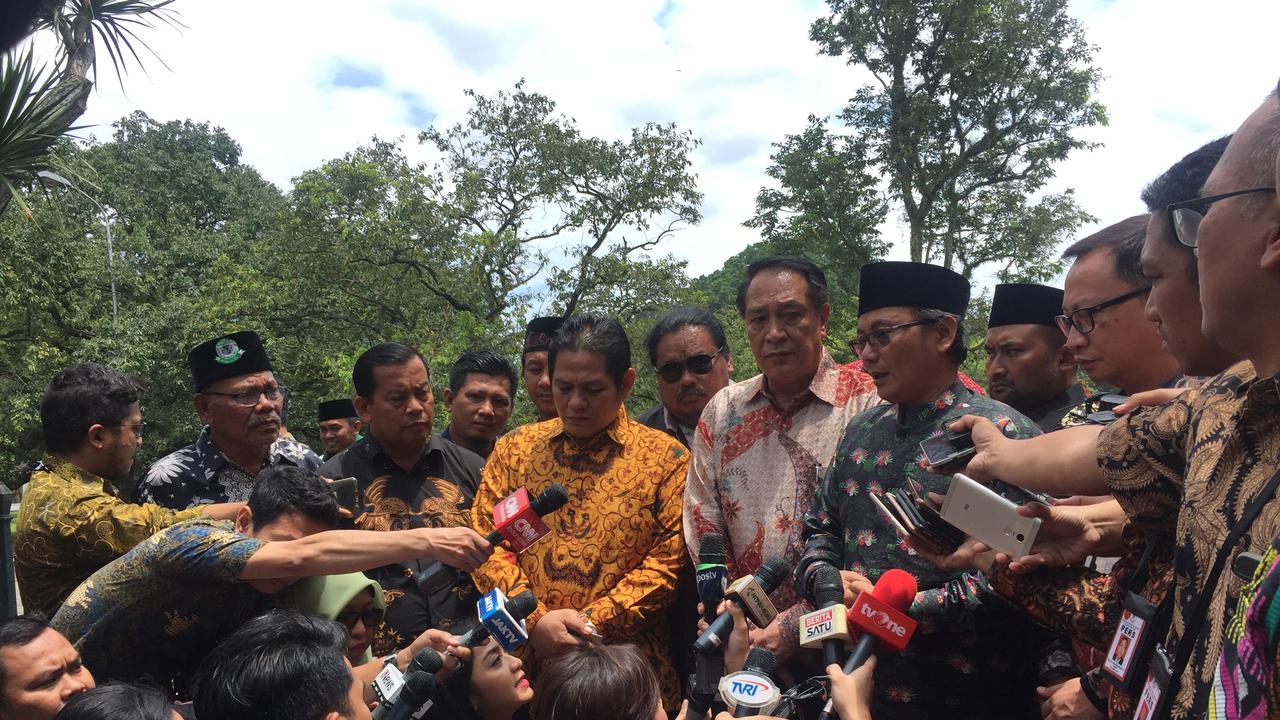 FBR bersilaturahmi dengan Presiden Joko Widodo atau Jokowi di Istana Bogor. (Liputan6.com/Lizsa Egeham)