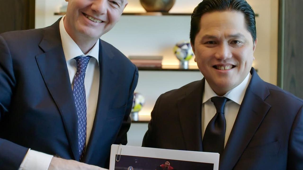 Ketum PSSI Erick Thohir Bertemu Presiden FIFA