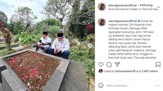 Sahrul Gunawan (Foto: Instagram/@sahrulgunawanofficial)