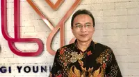 Ketua Ikatan Dokter Anak Indonesia (IDAI) Piprim Basarah Yanuarso saat kunjungan di kantor KLY, Jakarta Pusat, Selasa (19/7/2022). (Foto: Liputan6.com/Ade Nasihudin).