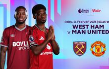 Live Streaming West Ham United vs Man United di Liga Inggris Pekan Ke-26, Eksklusif di Vidio