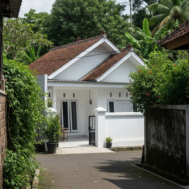 9 Model Rumah Sederhana Warna Putih di Lahan Terbatas