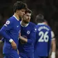 Debut pemain anyar Chelsea, Joao Felix berjalan muram. Pemain Timnas Portugal tersebut gagal menghindarkan Chelsea dari kekalahan 1-2 dari tuan rumah Fulham pada pekan ke-19 Liga Inggris 2022/2023, Jumat (13/1/2023) dini hari WIB. Apesnya lagi, sang pemain juga menjadi salah satu aktor kekalahan Chelsea akibat kartu merah yang diterimanya. (AP Photo/Alastair Grant)