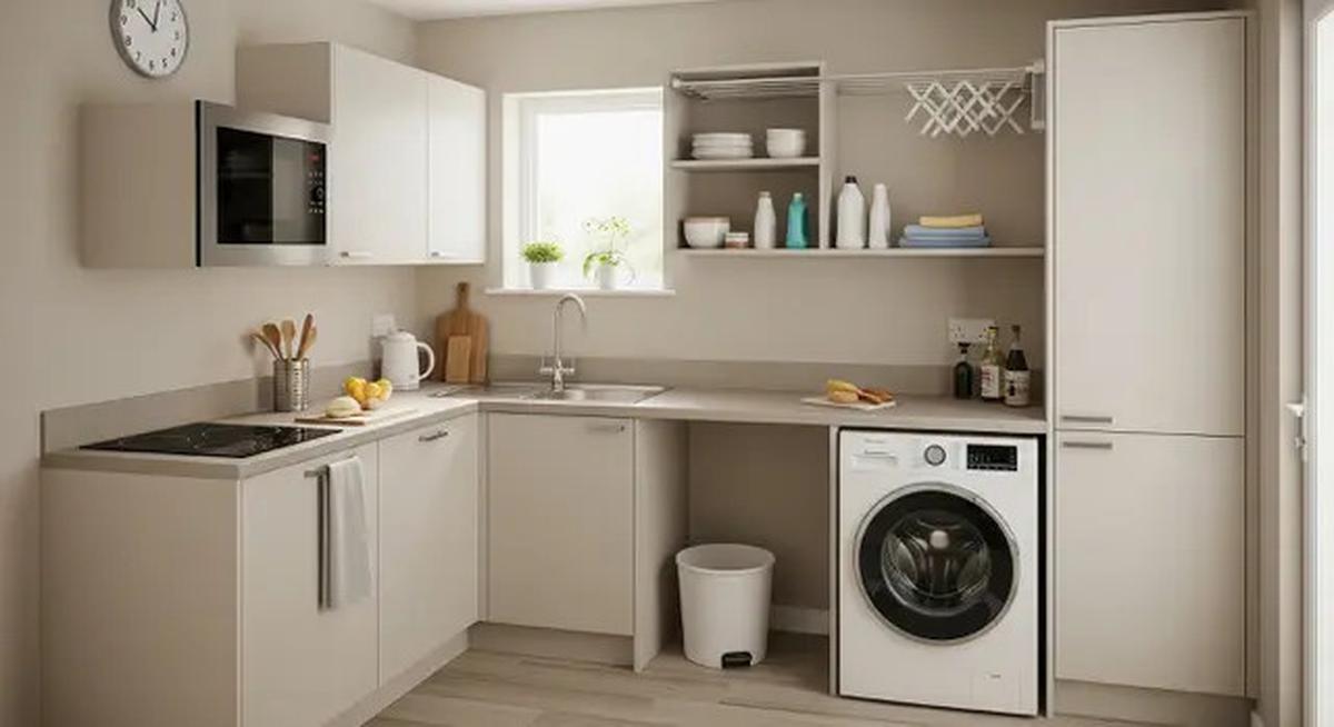 5 Tips Menyatukan Dapur dan Ruang Laundry untuk Hunian Kecil, Anti Sumpek