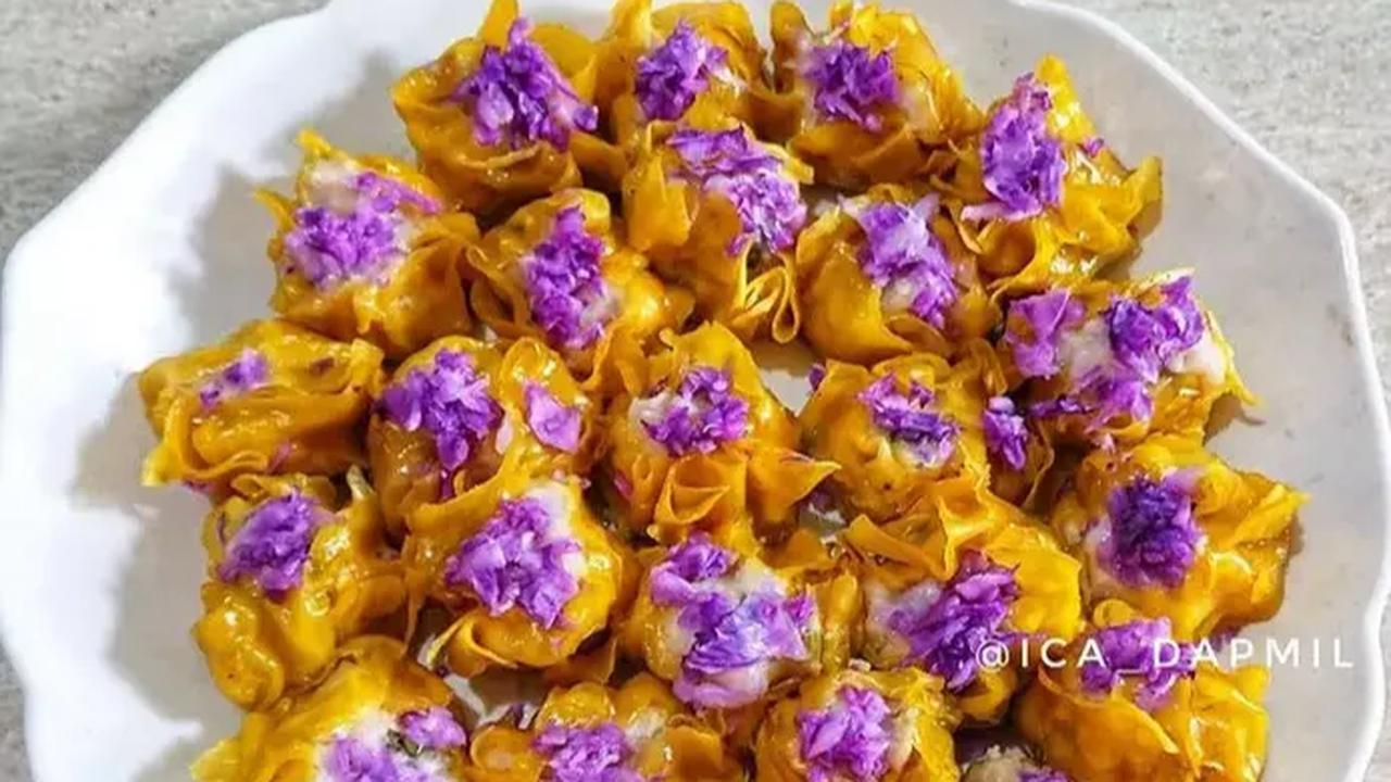 3. Resep Dimsum Ayam & Sayuran Kol Ungu<br>