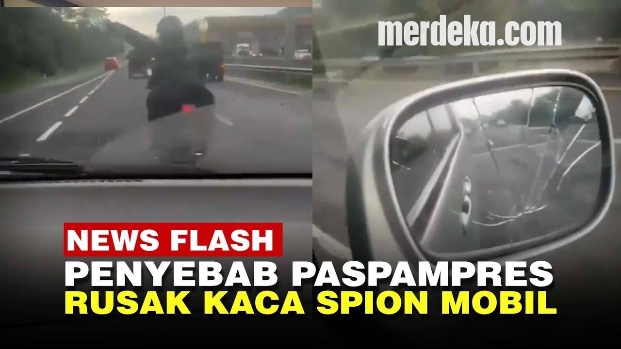 VIDEO: Kaca Spion Mobil Dipecah Paspampres di Tol, Warga Depok Ini Ungkap Penyebabnya